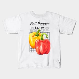 Bell Pepper Lover - Capsicums Gardening Plants Kids T-Shirt